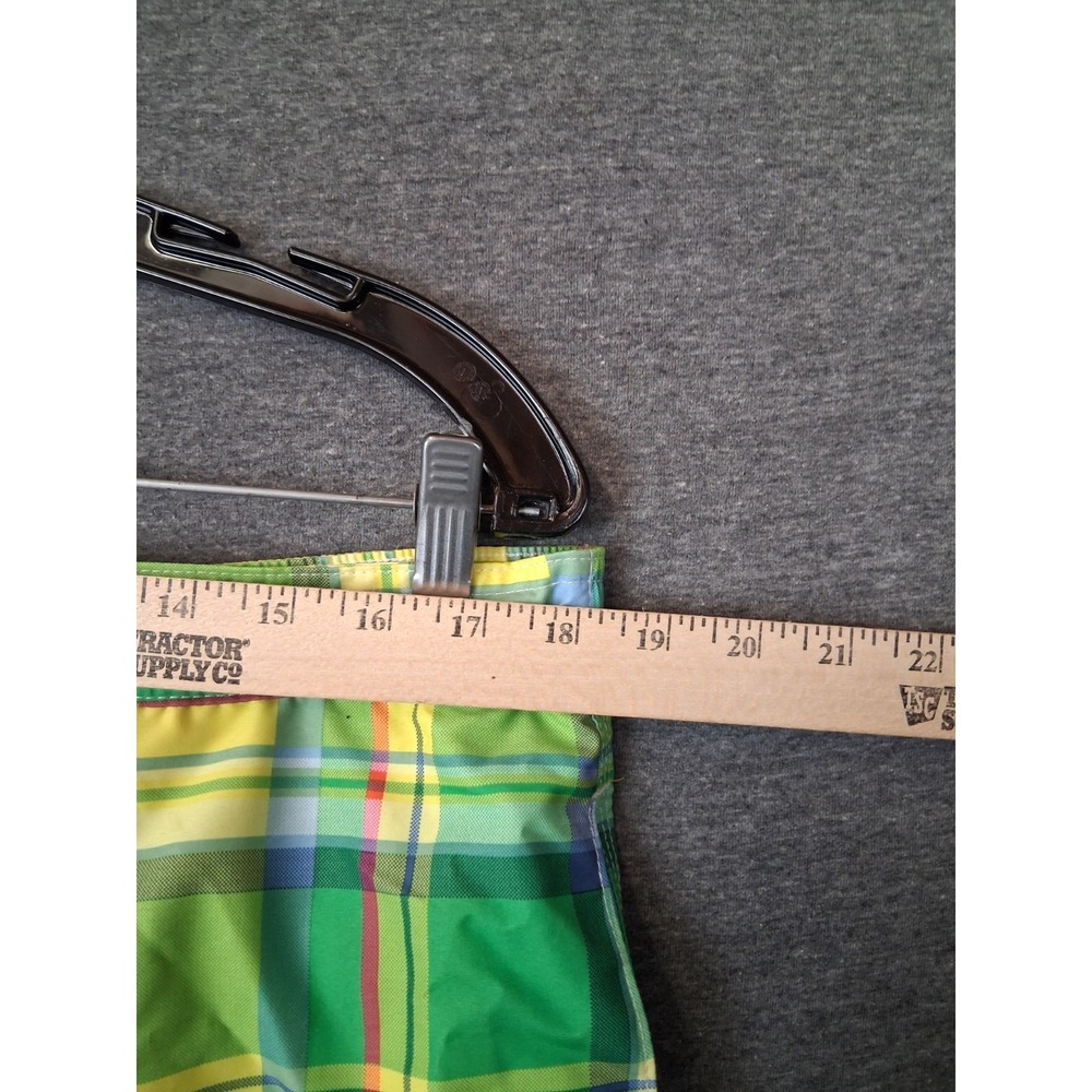 Chaps Mens Shorts XL Green Yellow Swim Trunks Boardshorts Mesh Lined Preppy - Picture 5 of 10